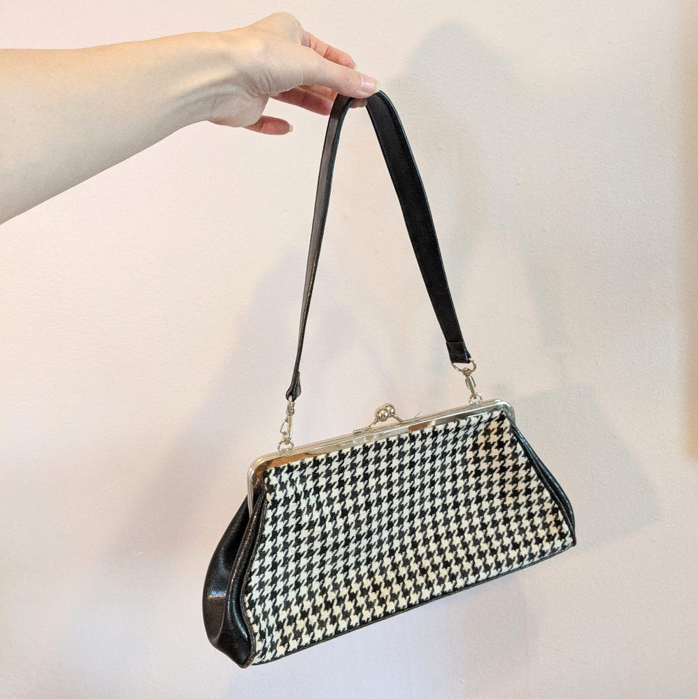 Houndstooth Shoulder Bag